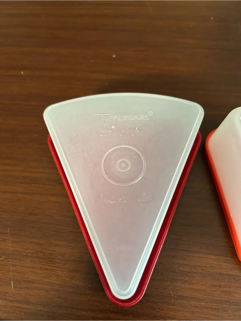 Tupperware pair triangular